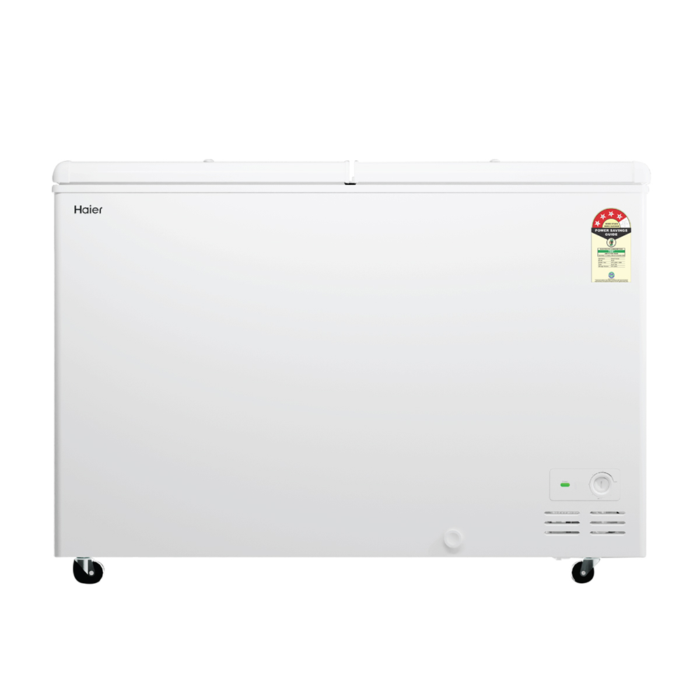 Haier 320 Ltr Double door- White Colour Convertible Hard top Freezer
